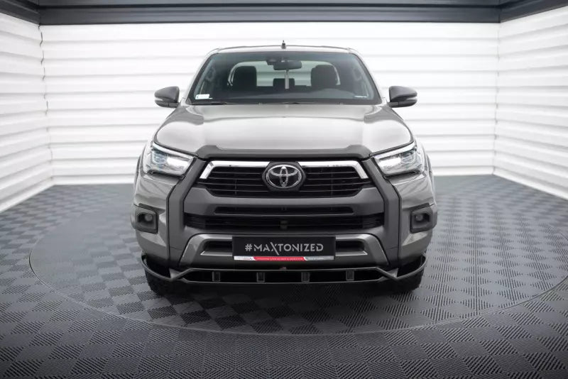 Maxton Design Frontlippe für Toyota Hilux Invincible Mk8 Facelift Hochglanz schwarz – Ansicht 2