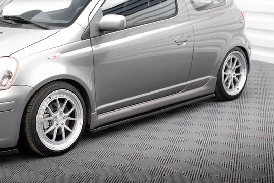 Maxton Design Seitenschweller (Paar) für Toyota Yaris T-Sport Mk1 Facelift Hochglanz schwarz – Ansicht 1