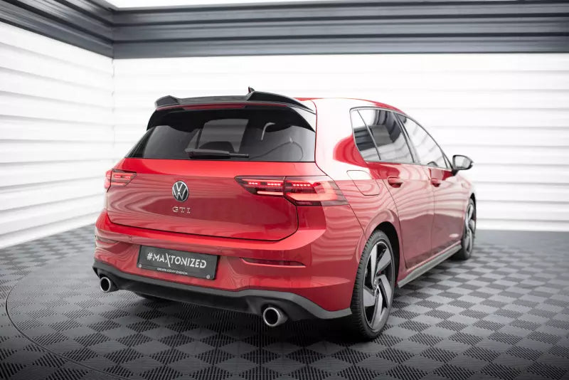 Maxton Design Heckspoiler 3D für VW Golf 8 GTI / R Hochglanz schwarz – Ansicht 1