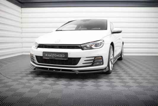 Maxton Design Frontlippe V.2 für Volkswagen Scirocco Mk3 Facelift Hochglanz schwarz – Ansicht 1