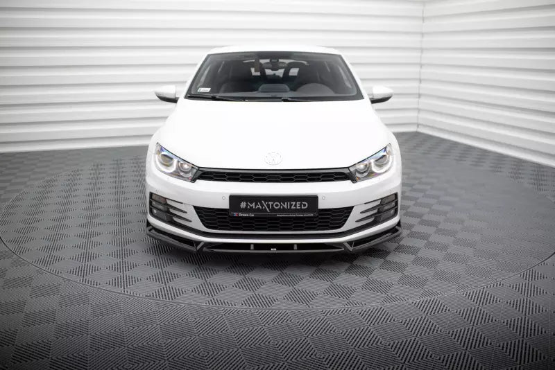 Maxton Design Frontlippe V.2 für Volkswagen Scirocco Mk3 Facelift Hochglanz schwarz – Ansicht 2