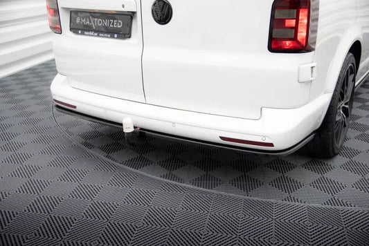 Maxton Design Heckdiffusor für Volkswagen T6 Long Facelift Hochglanz schwarz – Ansicht 1