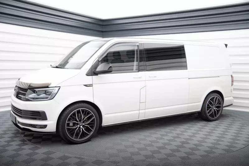 Maxton Design Seitenschweller (Paar) für VW T6 Long Facelift Hochglanz schwarz – Ansicht 2