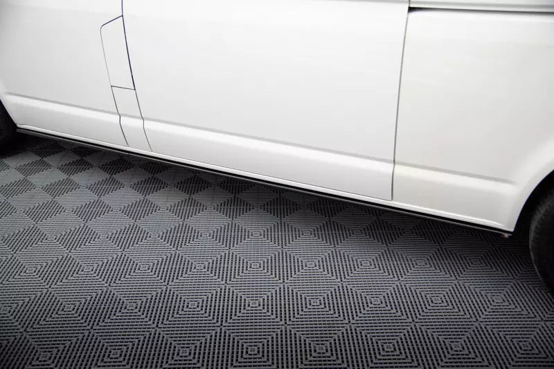 Maxton Design Seitenschweller (Paar) für VW T6 Long Facelift Hochglanz schwarz – Ansicht 3