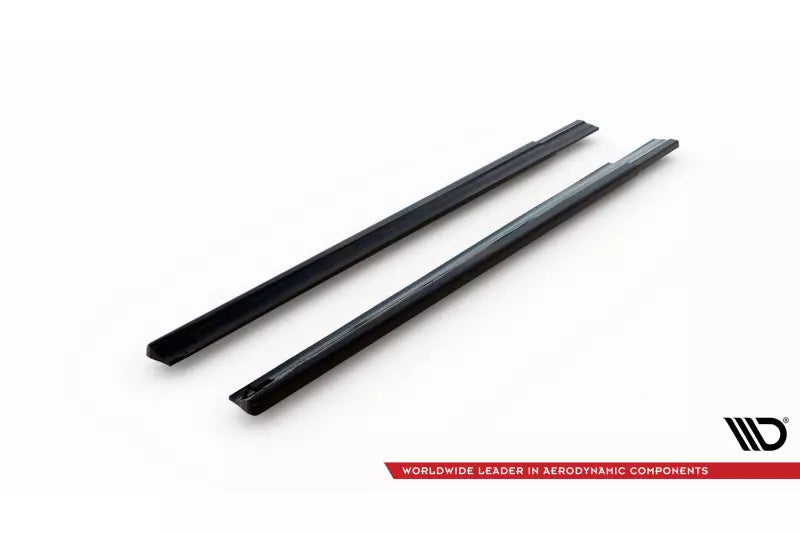 Maxton Design Seitenschweller (Paar) für VW T6 Long Facelift Hochglanz schwarz – Ansicht 4