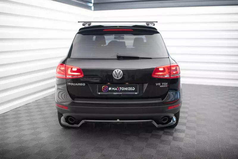 Maxton Design Heckspoiler Lippe für Volkswagen Touareg Mk2 Hochglanz schwarz – Ansicht 2