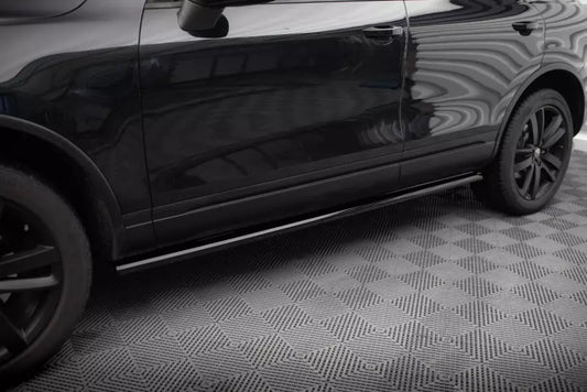 Maxton Design Seitenschweller (Paar) für VW Touareg Mk2 Hochglanz schwarz – Ansicht 1