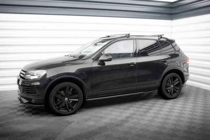 Maxton Design Seitenschweller (Paar) für VW Touareg Mk2 Hochglanz schwarz – Ansicht 2