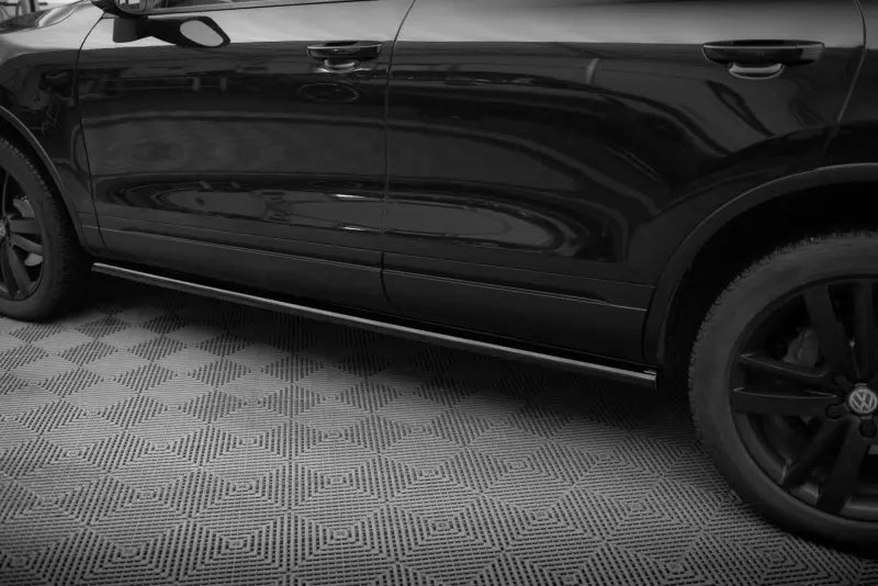 Maxton Design Seitenschweller (Paar) für VW Touareg Mk2 Hochglanz schwarz – Ansicht 3