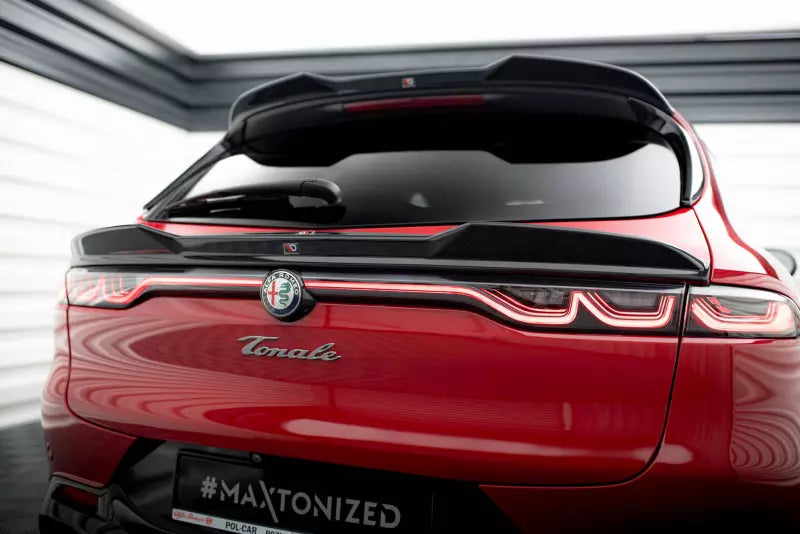 Maxton Design Heckspoiler 3D V.2 für Alfa Romeo Tonale Mk1 Hochglanz schwarz – Ansicht 3