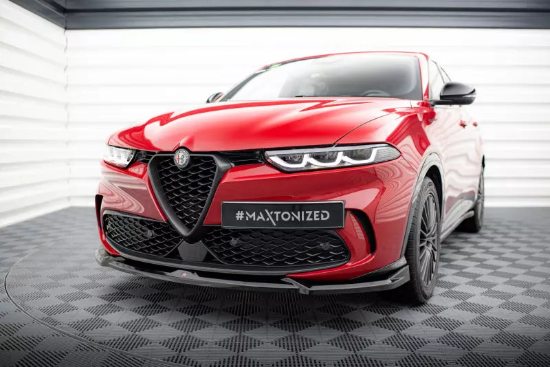 Maxton Design Frontlippe für Alfa Romeo Tonale Mk1 Hochglanz schwarz – Ansicht 1
