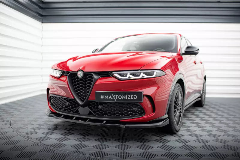 Maxton Design Frontlippe V.2 für Alfa Romeo Tonale Mk1 Hochglanz schwarz – Ansicht 1