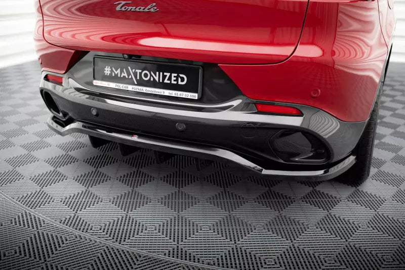 Maxton Design mittlerer Heckdiffusor DTM Look für Alfa Romeo Tonale Mk1 Hochglanz schwarz – Ansicht 1