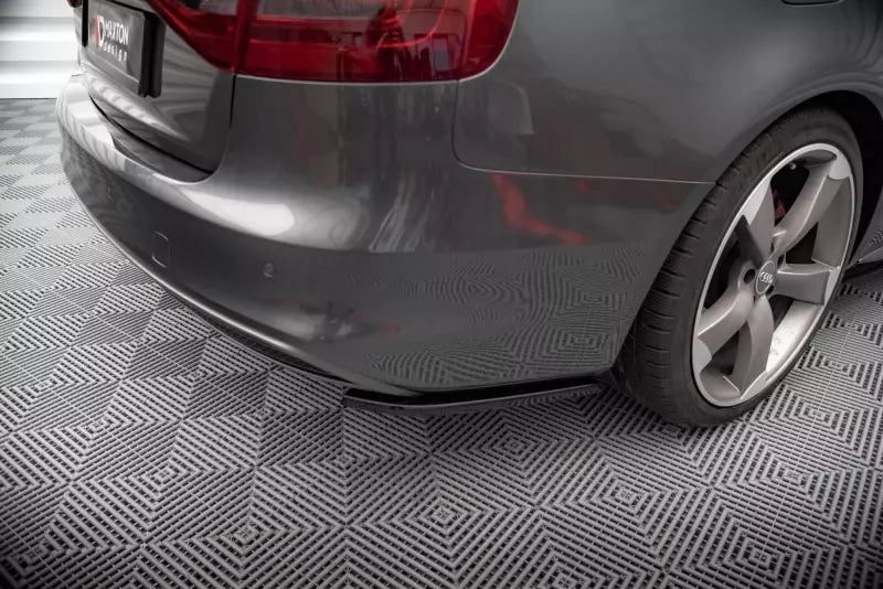Maxton Design Diffusor Flaps V.2 für Audi A4 S-Line Avant B8 Facelift Hochglanz schwarz – Ansicht 3