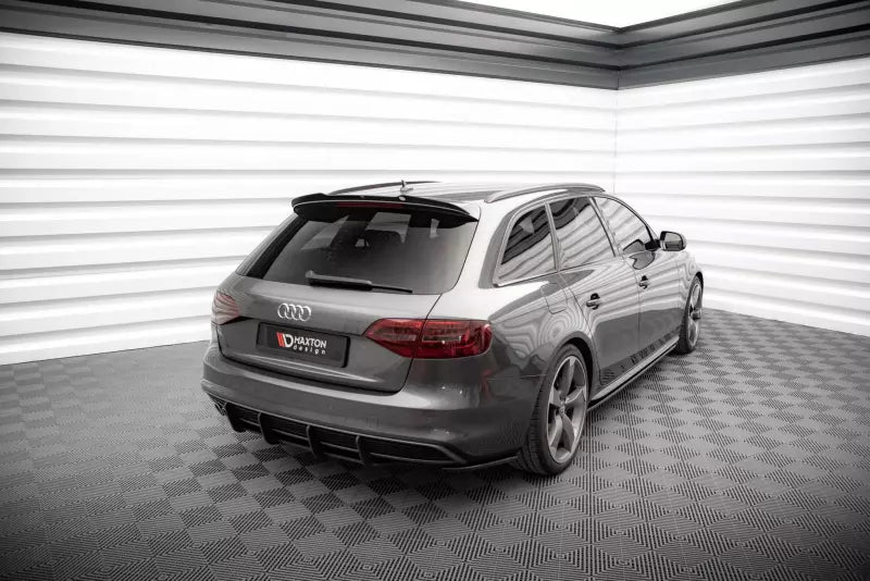 Maxton Design Street Pro Heckdiffusor für Audi A4 S-Line B8 Facelift Schwarz matt – Ansicht 1
