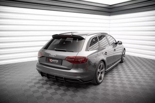 Maxton Design Street Pro Heckdiffusor für Audi A4 S-Line B8 Facelift Schwarz matt – Ansicht 1
