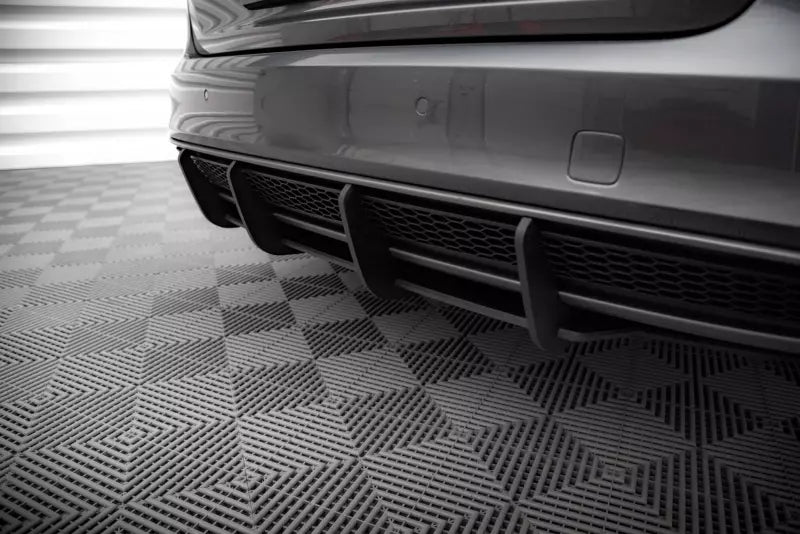 Maxton Design Street Pro Heckdiffusor für Audi A4 S-Line B8 Facelift Schwarz matt – Ansicht 2