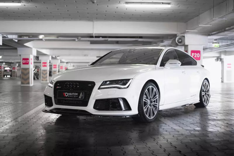 Maxton Design Frontlippe V.3 für Audi RS7 C7 Facelift Hochglanz schwarz – Ansicht 4