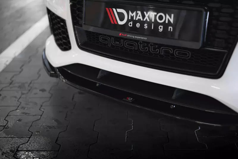 Maxton Design Frontlippe V.4 für Audi RS7 C7 Facelift Hochglanz schwarz – Ansicht 4
