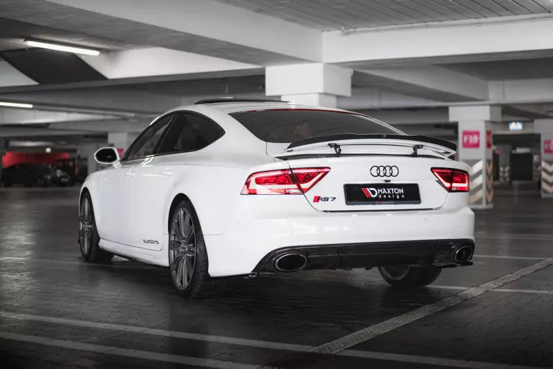 Maxton Design Diffusor Flaps V.2 für Audi RS7 C7 Facelift Hochglanz schwarz – Ansicht 1