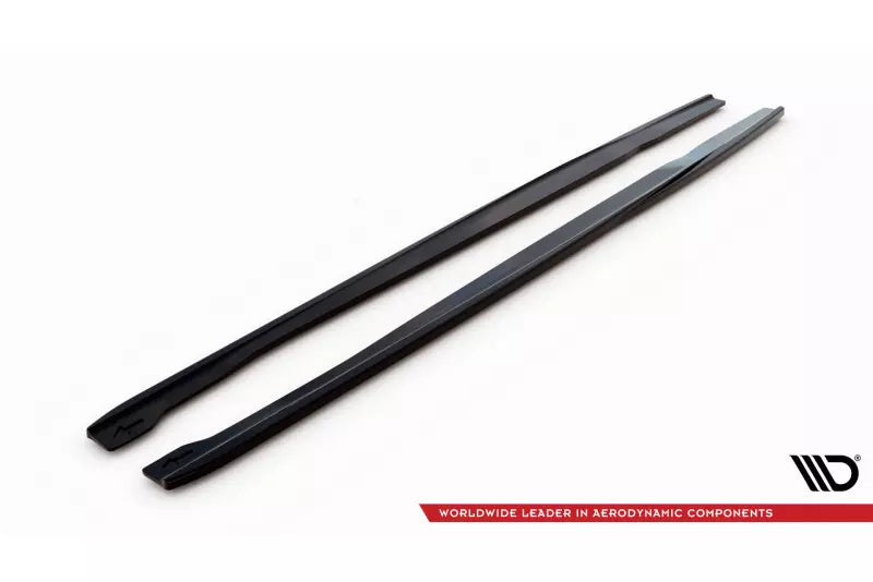 Maxton Design Seitenschweller (Paar) V.2 für Audi RS7 C7 Facelift Hochglanz schwarz – Ansicht 3