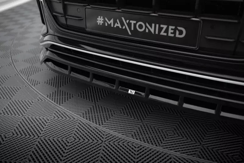 Maxton Design Frontlippe V.2 für Audi SQ8 / Q8 S-Line Mk1 Hochglanz schwarz – Ansicht 3