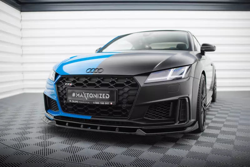 Maxton Design Frontlippe für Audi TT S 8S Facelift Hochglanz schwarz – Ansicht 1