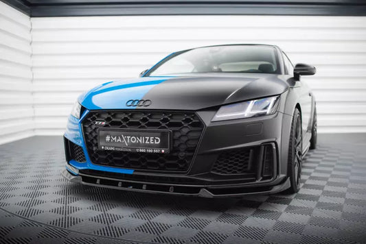 Maxton Design Frontlippe für Audi TT S 8S Facelift Hochglanz schwarz – Ansicht 1