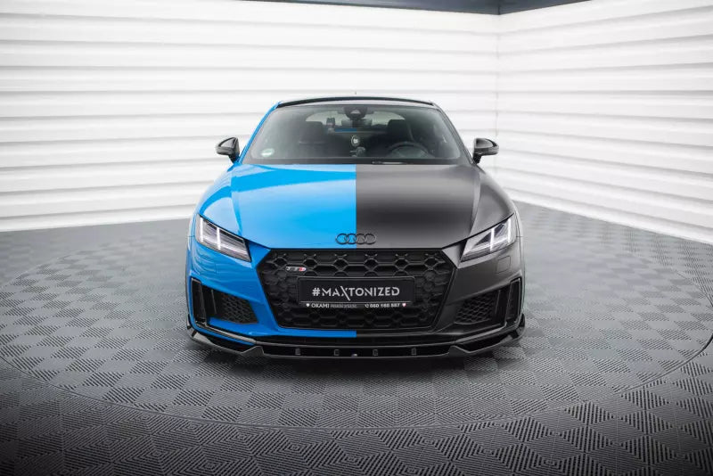 Maxton Design Frontlippe für Audi TT S 8S Facelift Hochglanz schwarz – Ansicht 2
