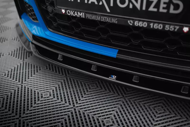 Maxton Design Frontlippe V.2 für Audi TT S 8S Facelift Hochglanz schwarz – Ansicht 3