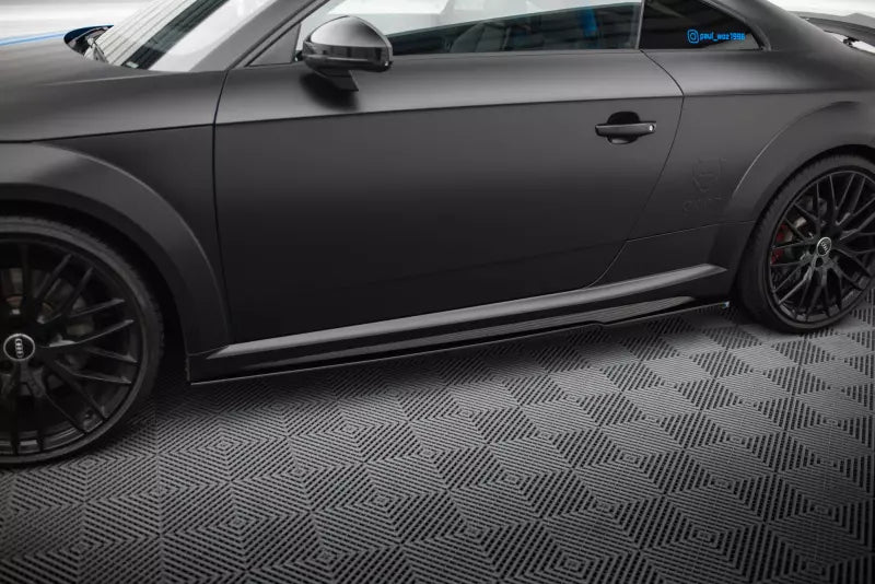 Maxton Design Seitenschweller (Paar) für Audi TT S 8S Facelift Hochglanz schwarz – Ansicht 1