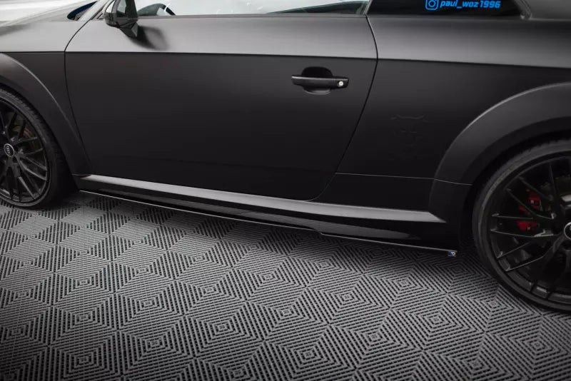 Maxton Design Seitenschweller (Paar) für Audi TT S 8S Facelift Hochglanz schwarz – Ansicht 3