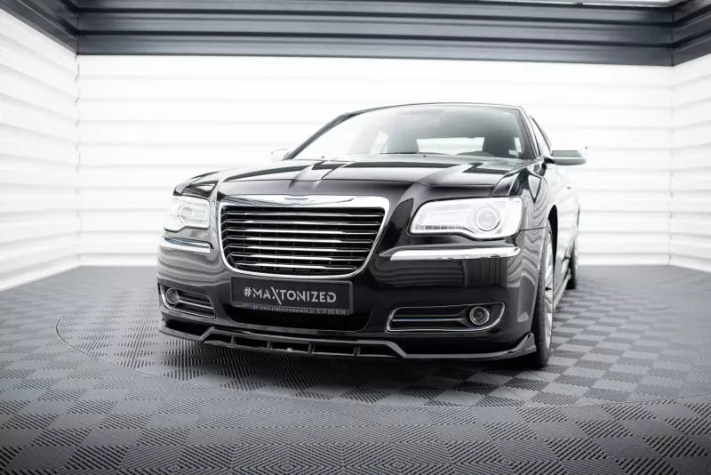Maxton Design Frontlippe für Chrysler 300 Mk2 Hochglanz schwarz – Ansicht 1