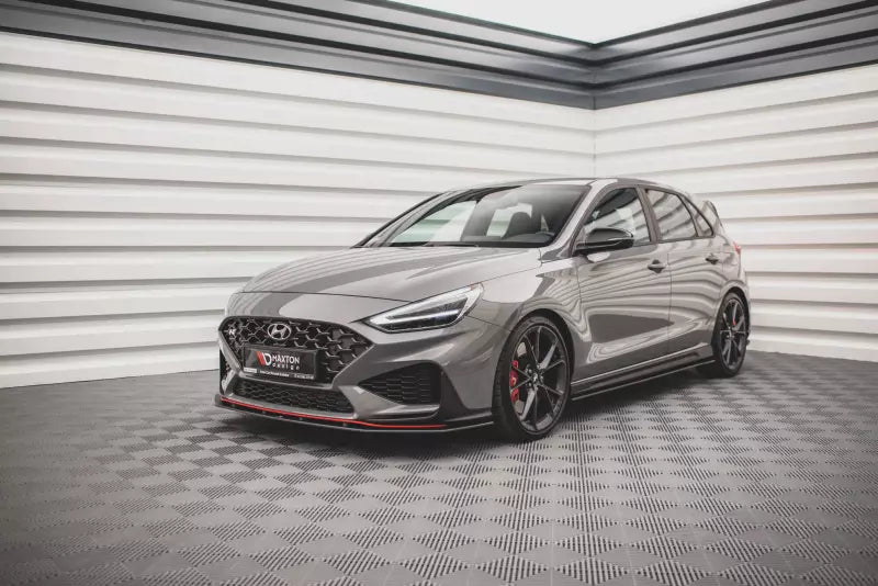 Maxton Design Street Pro Seitenschweller (Paar) V.2 für Hyundai I30 N Schwarz matt – Ansicht 3