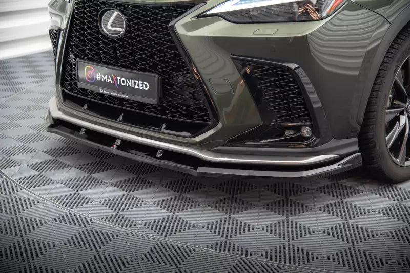 Maxton Design Frontlippe für Lexus NX F-Sport Mk2 Hochglanz schwarz – Ansicht 1