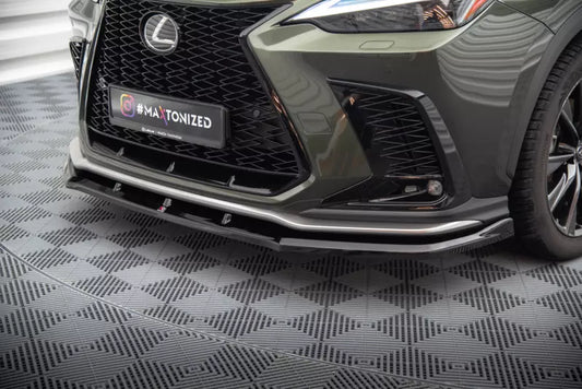 Maxton Design Frontlippe für Lexus NX F-Sport Mk2 Hochglanz schwarz – Ansicht 1