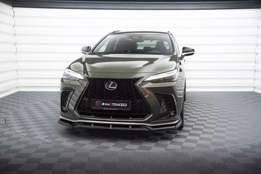 Maxton Design Frontlippe V.2 für Lexus NX F-Sport Mk2 Hochglanz schwarz – Ansicht 1