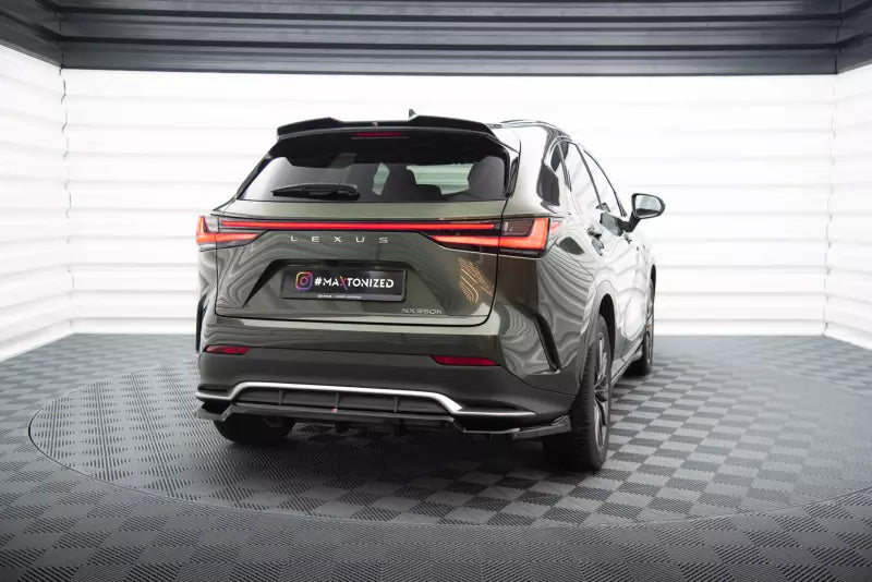 Maxton Design mittlerer Heckdiffusor DTM Look für Lexus NX F-Sport Mk2 Hochglanz schwarz – Ansicht 2