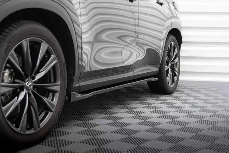 Maxton Design Seitenschweller (Paar) für Lexus NX F-Sport Mk2 Hochglanz schwarz – Ansicht 1