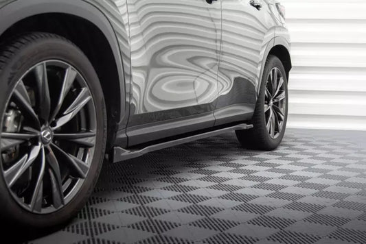 Maxton Design Seitenschweller (Paar) für Lexus NX F-Sport Mk2 Hochglanz schwarz – Ansicht 1