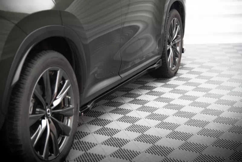 Maxton Design Seitenschweller (Paar) für Lexus NX F-Sport Mk2 Hochglanz schwarz – Ansicht 2