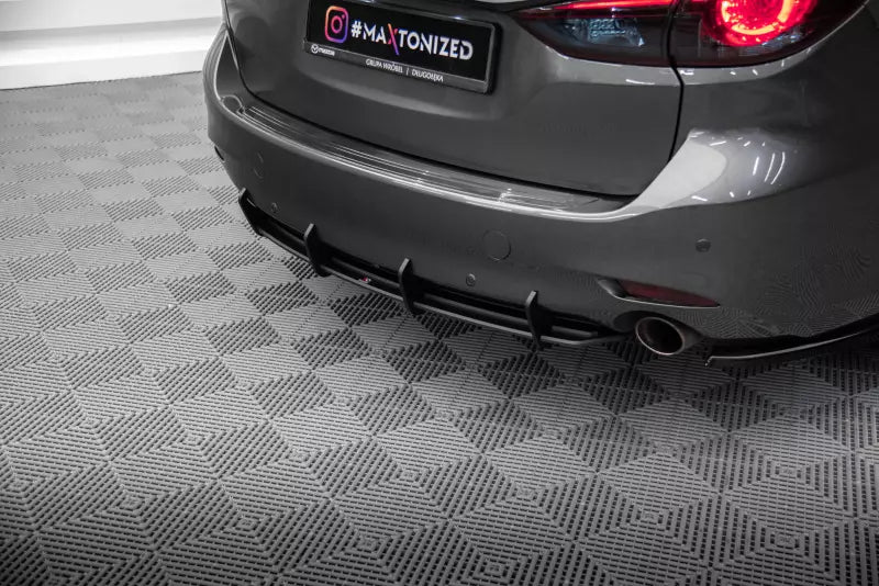 Maxton Design Street Pro Heckdiffusor für Mazda 6 Mk3 Facelift Schwarz matt – Ansicht 2