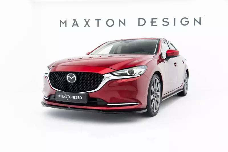 Maxton Design Frontlippe für Mazda 6 Mk3 Facelift Hochglanz schwarz – Ansicht 1