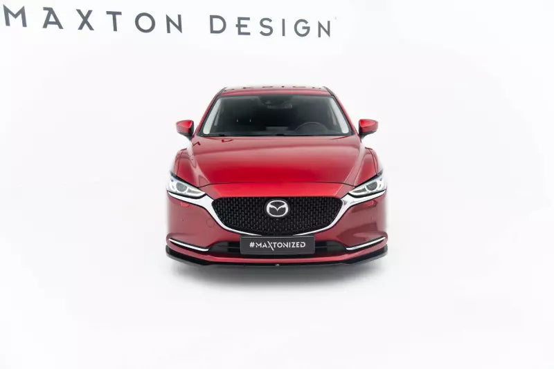 Maxton Design Frontlippe für Mazda 6 Mk3 Facelift Hochglanz schwarz – Ansicht 2