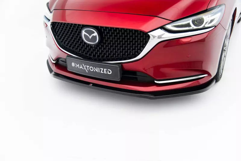 Maxton Design Frontlippe für Mazda 6 Mk3 Facelift Hochglanz schwarz – Ansicht 3