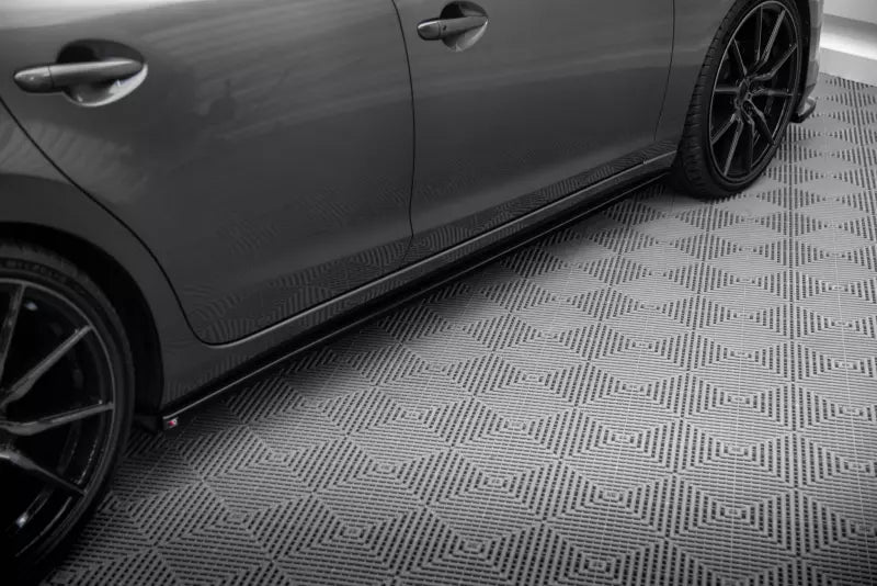 Maxton Design Seitenschweller (Paar) für Mazda 6 Kombi Mk3 Facelift Hochglanz schwarz – Ansicht 1