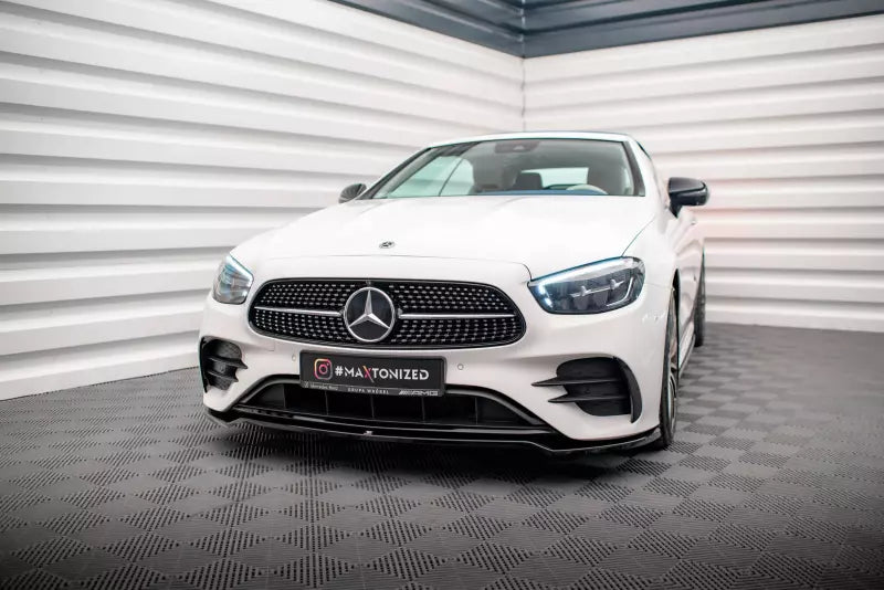 Maxton Design Frontlippe für Mercedes-Benz E-Klasse W213 Coupe (C238) / Cabriolet (A238) AMG-Line / 53 AMG Hochglanz schwarz – Ansicht 1