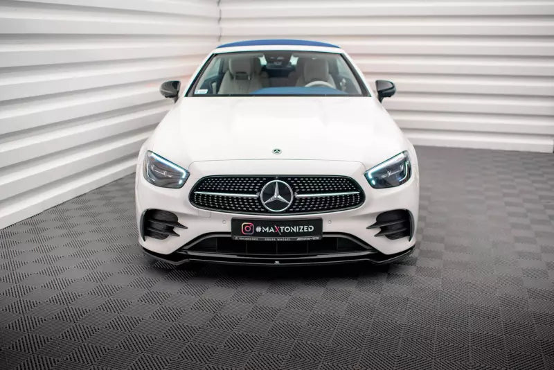 Maxton Design Frontlippe für Mercedes-Benz E-Klasse W213 Coupe (C238) / Cabriolet (A238) AMG-Line / 53 AMG Hochglanz schwarz – Ansicht 2