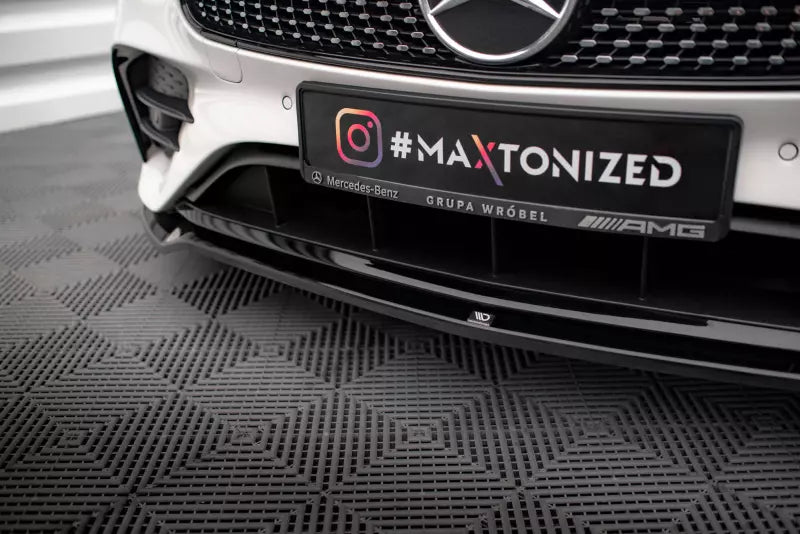 Maxton Design Frontlippe für Mercedes-Benz E-Klasse W213 Coupe (C238) / Cabriolet (A238) AMG-Line / 53 AMG Hochglanz schwarz – Ansicht 3