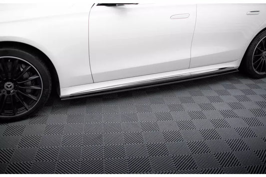 Maxton Design Seitenschweller (Paar) für Mercedes-Benz S AMG-Line W223 Hochglanz schwarz – Ansicht 1